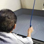 散水テスト中