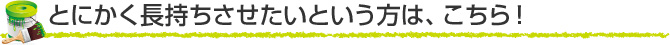 とにかく長持ちさせたいという方は、こちら！